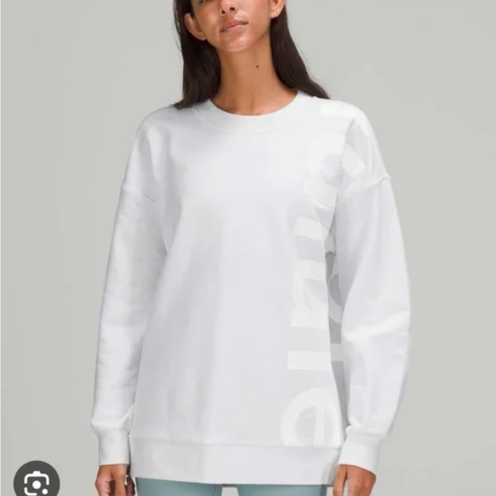 NWT Lululemon Perfectly Oversized Crew Logo Sweatshirt.